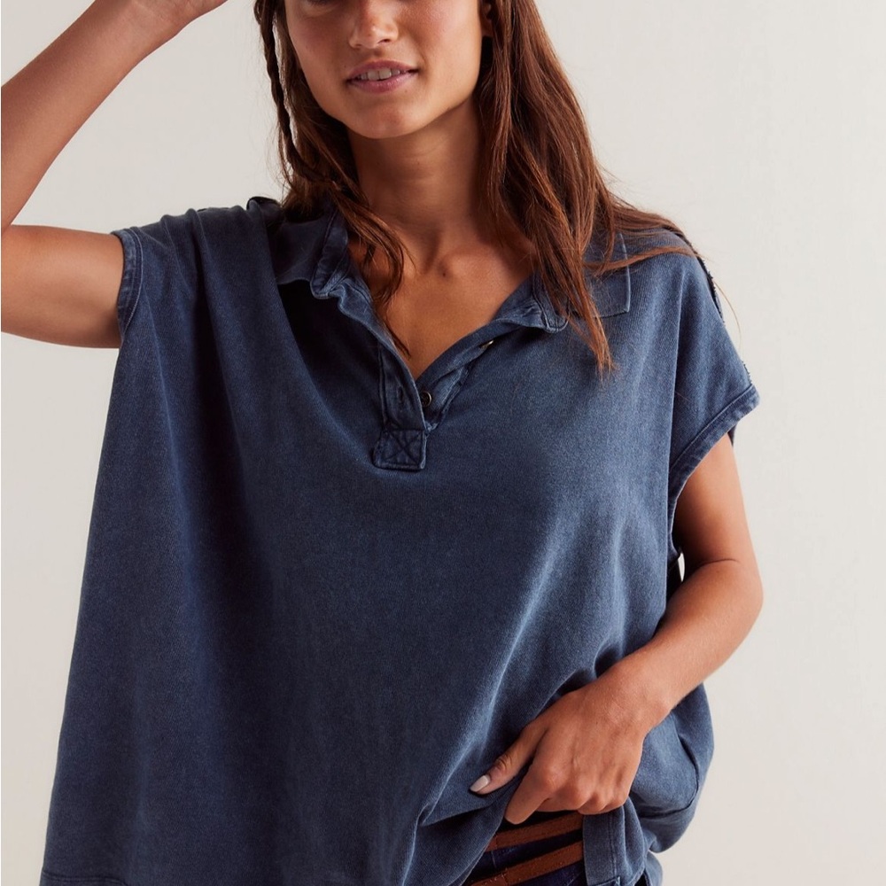 NWT Free People We The Free Keep On Polo